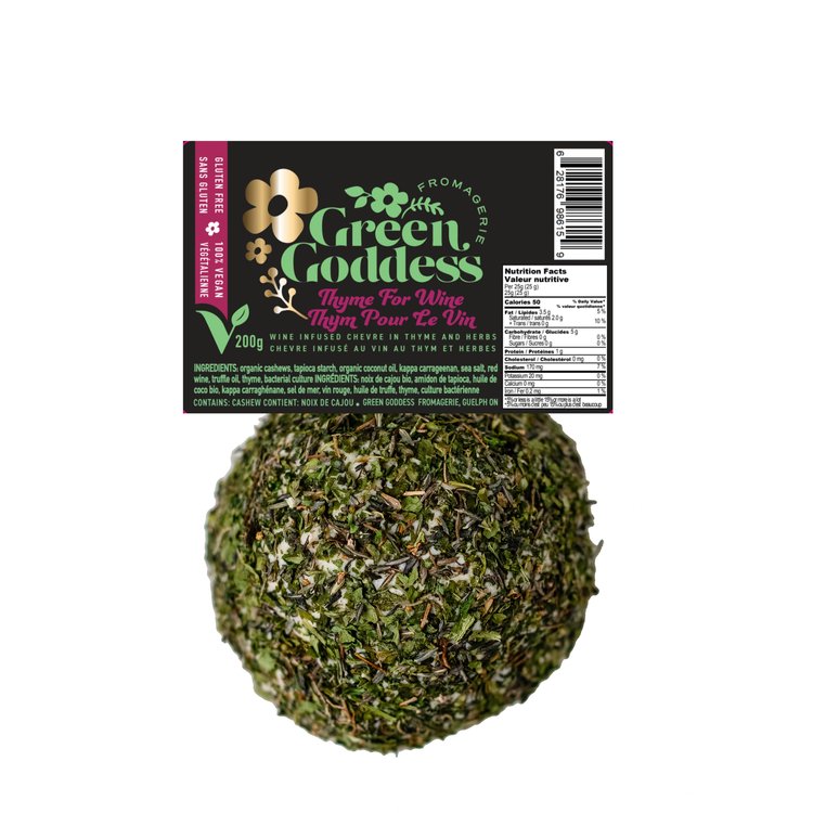 Green Goddess Vegan Thyme for Wine Cheeseball