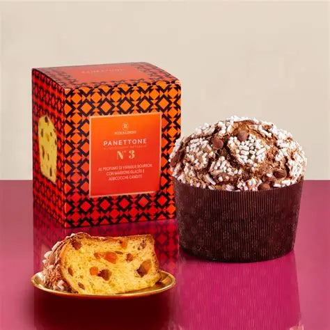 Panettone with Bourbon, Vanilla, Citrus & candied Sicilian Orange Peel