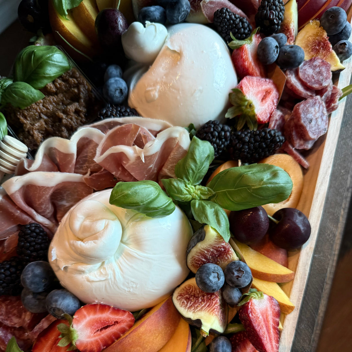 Seasonal Burrata Board