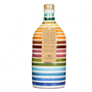 Coratina EVOO Ceramic Jar Rainbow