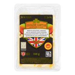 White Stilton with Mango &amp; Ginger 150g packs